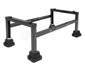 Wspornik, podstawa pod agregat czarny ze stopami gumowymi