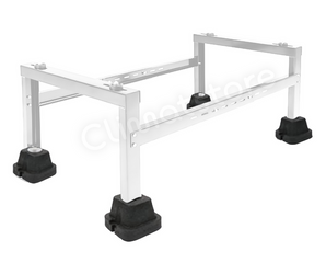 Wspornik, podstawa pod agregat biały ze stopami gumowymi